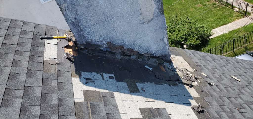 Chimney Flashing Installation Service Project Shot 2