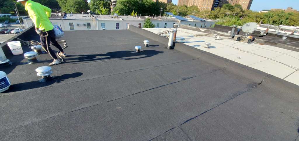 Existing Flat Roof Repair Service the Bronx Project Shot 2