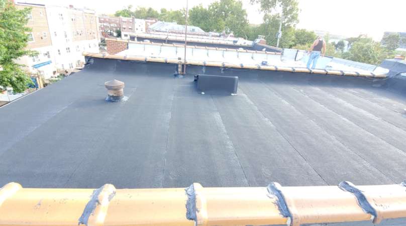 Installed a New Layer Over the Existing Flat Roof Project Shot 2