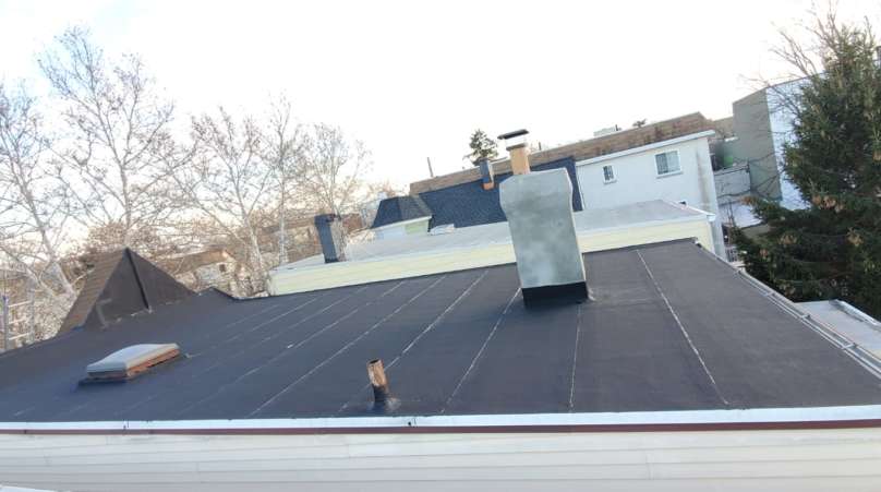 Chimney & Flat Roof Installation the Bronx Project Shot 6