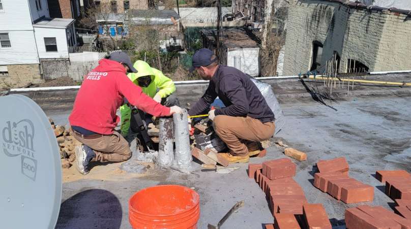 Chimney Rebuilding Service in the Bronx Project Shot 1