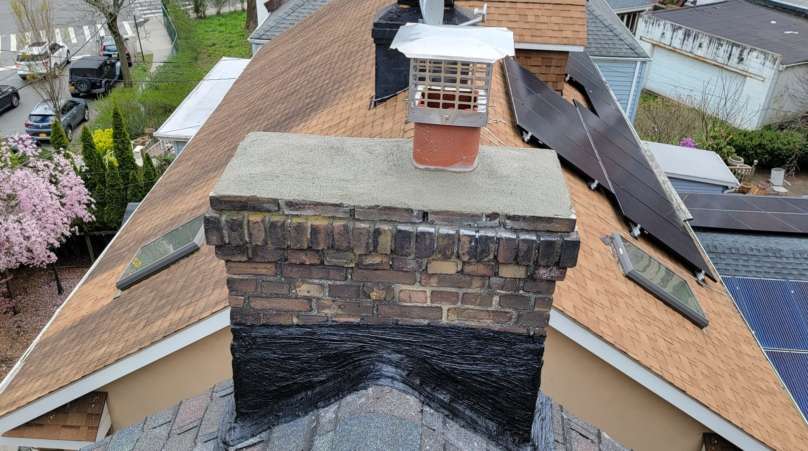 Chimney Repair Services - Renovation and Chimney Cap Project Shot 2
