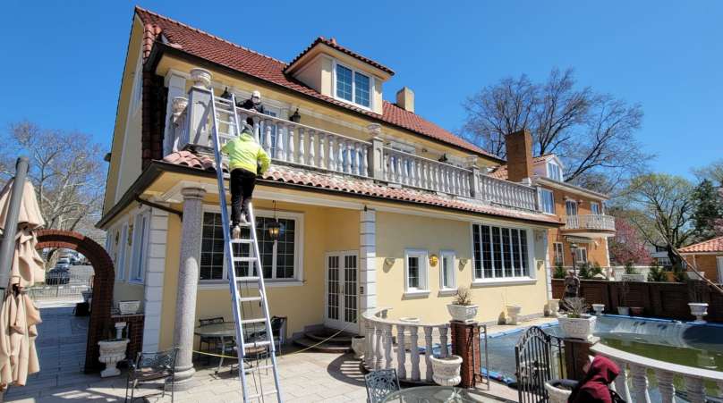 Gutter Repair and Spanish Tile Roofing Project Shot 6
