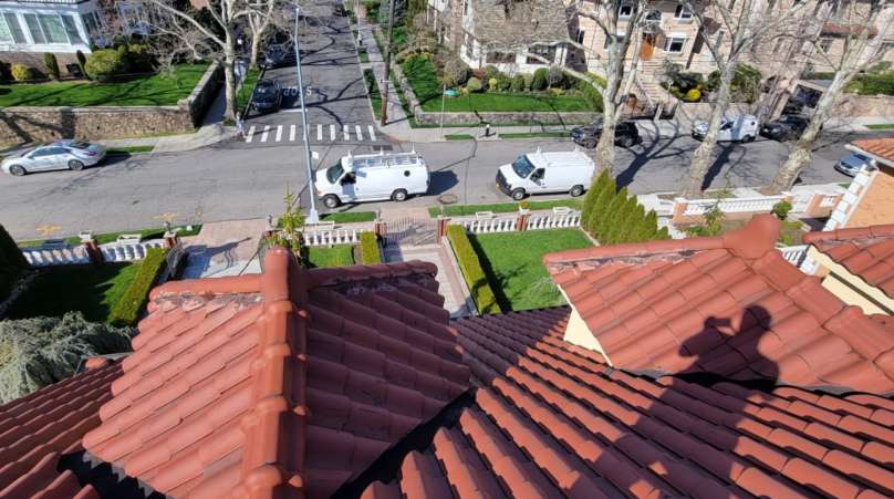 Gutter Repair and Spanish Tile Roofing Project Shot 7