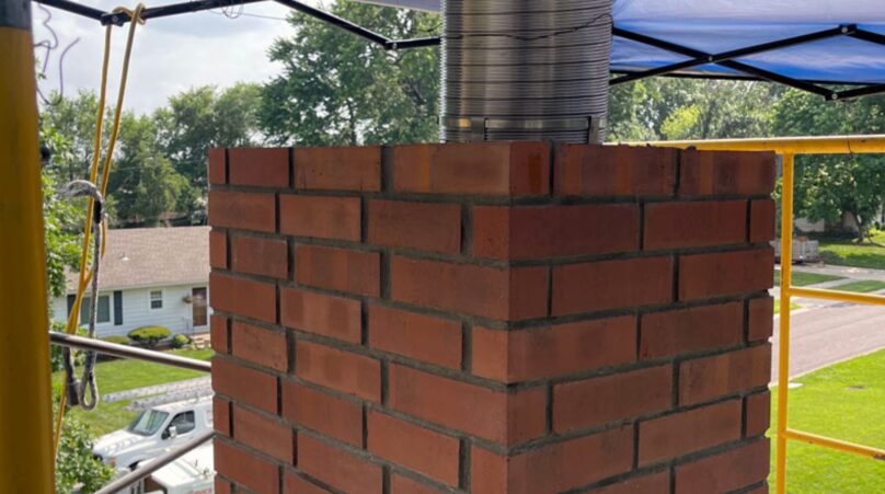 DIY Exterior Chimney Makeover