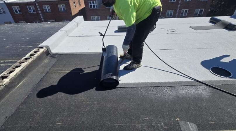 Excellent Flat Roof Replacement Bronx NY Project Shot 8