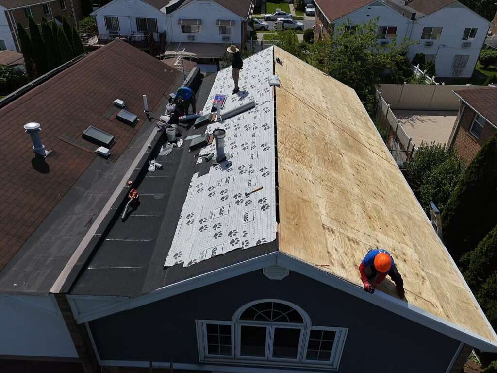 Roof, Plywood, Soffit and Gutter Replacement in Bronx Project Shot 10