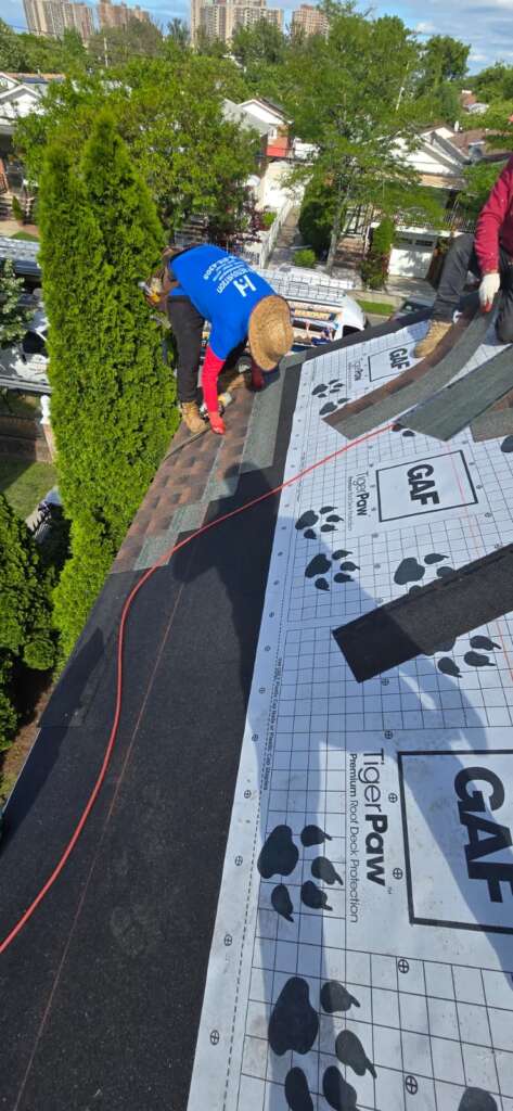 Roof, Plywood, Soffit and Gutter Replacement in Bronx Project Shot 4