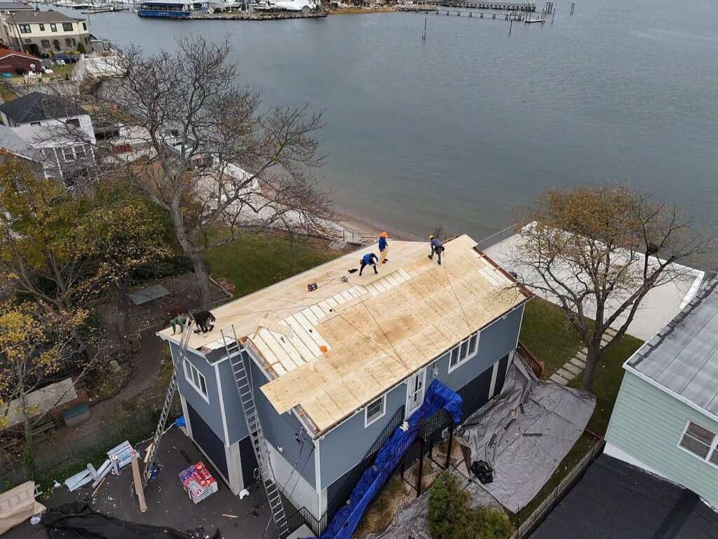 New Gutter, Plywood & Shingle Roof Installation – Bronx, NY - Detail 3