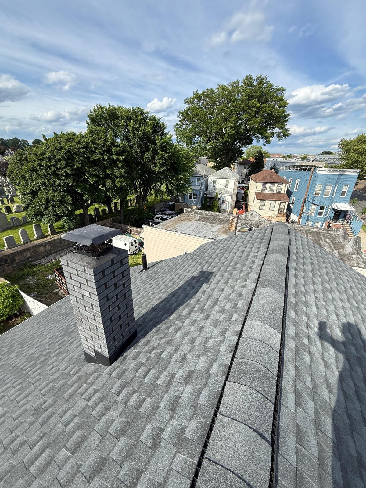 Shingle Roof Replacement, Gutter Installation & Chimney Rebuild in the Bronx, NY