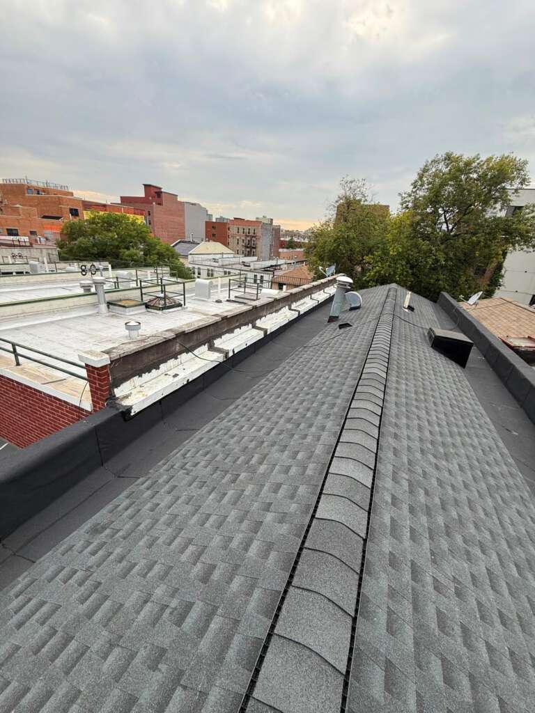 Shingle Roof Replacement & Custom Skylight Flashing Integration in Morris Park, The Bronx, NYC - Detail 5