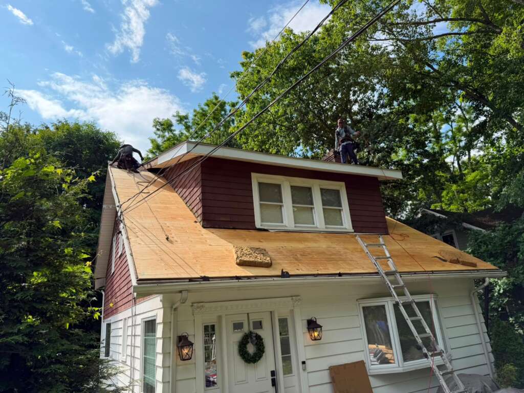 Shingle Roof Replacement & Gutter, Soffit, Chimney Copper Flashing – White Plains Westchester - Detail 7