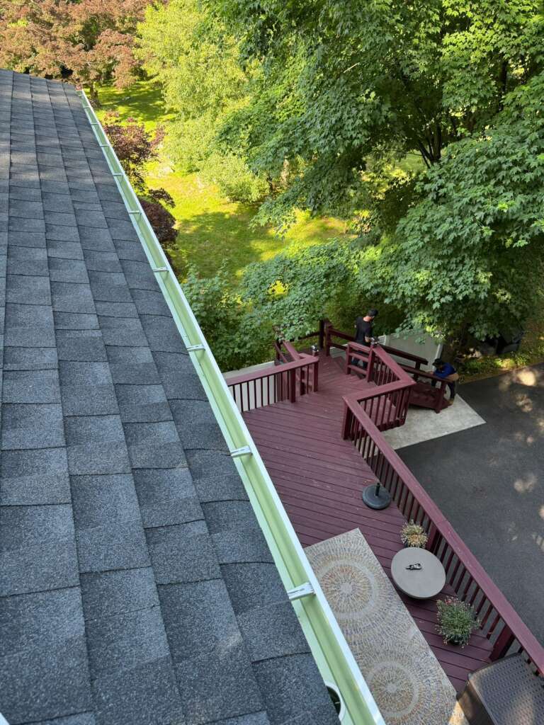 Shingle Roof Replacement & Gutter, Soffit, Chimney Copper Flashing – White Plains Westchester - Detail 4