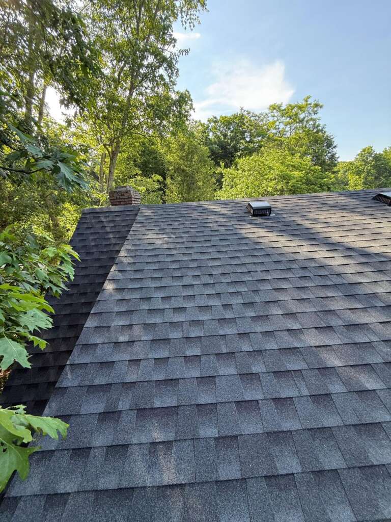 Shingle Roof Replacement & Gutter, Soffit, Chimney Copper Flashing – White Plains Westchester - Detail 10