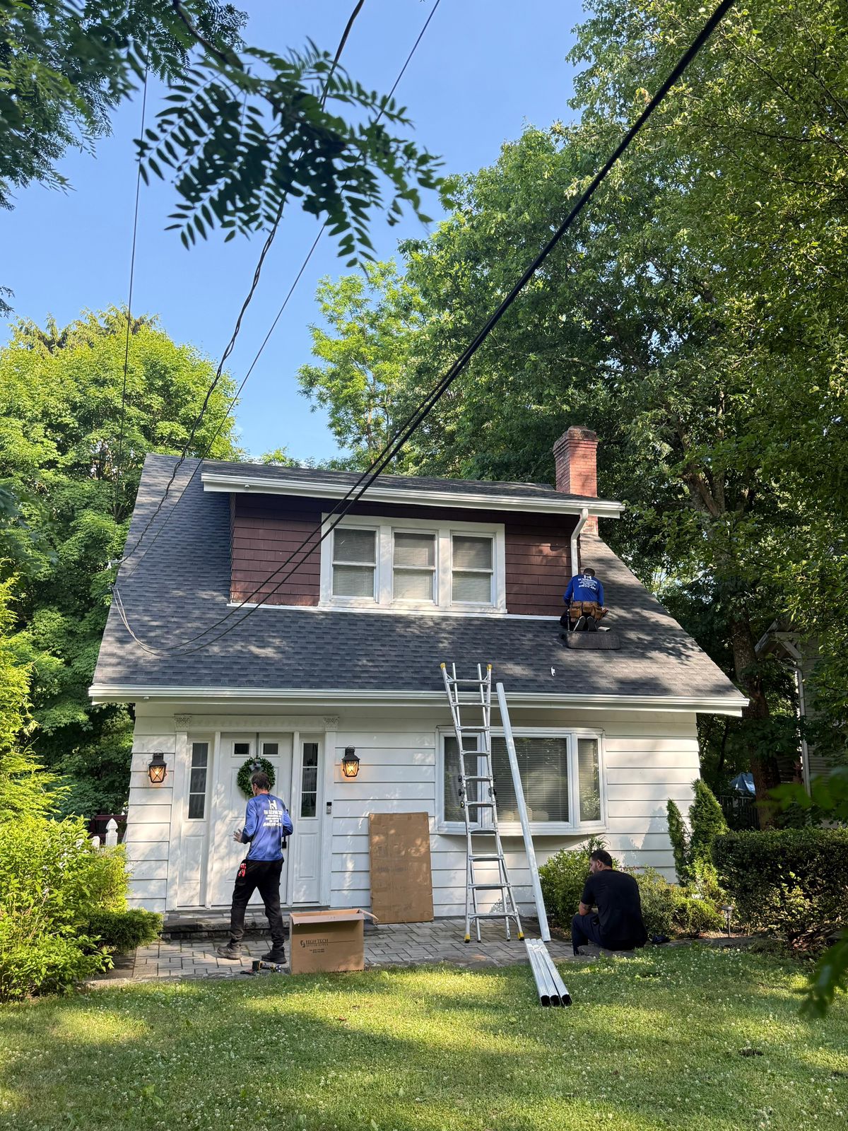 Shingle Roof Replacement & Gutter, Soffit, Chimney Copper Flashing – White Plains Westchester