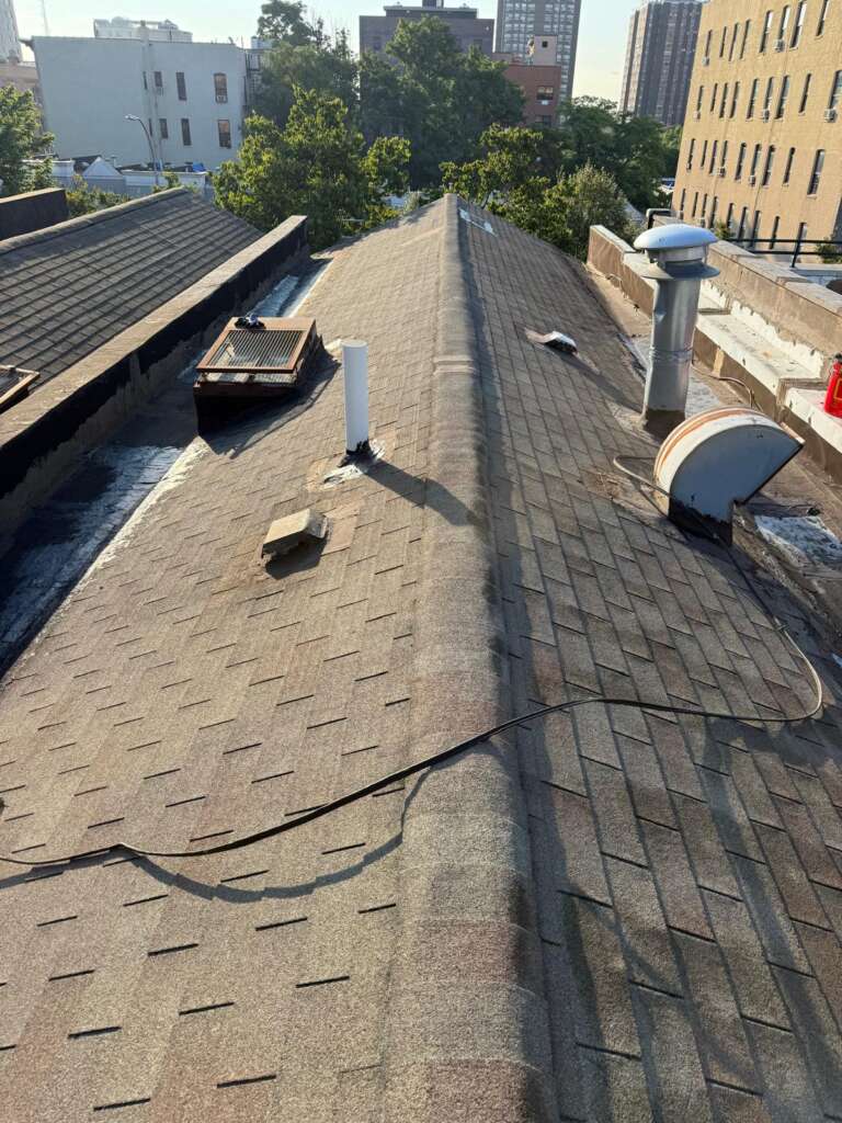 Shingle Roof Replacement & Custom Skylight Flashing Integration in Morris Park, The Bronx, NYC - Detail 1