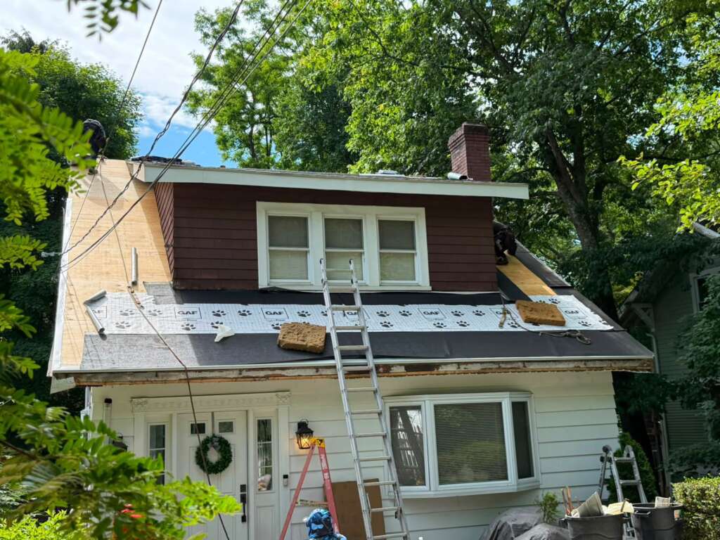 Shingle Roof Replacement & Gutter, Soffit, Chimney Copper Flashing – White Plains Westchester - Detail 8