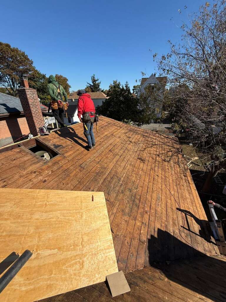 Shingle Roof, Gutter Replacement & Chimney Repair – Bronx, NY - Detail 1