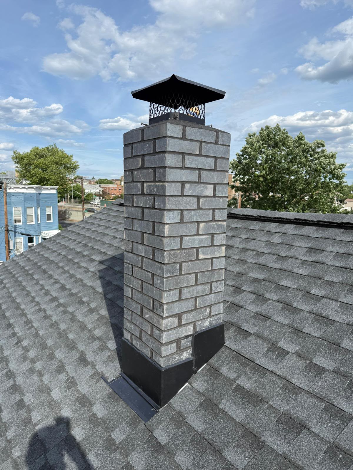 Shingle Roof Replacement, Gutter Installation & Chimney Rebuild in the Bronx, NY