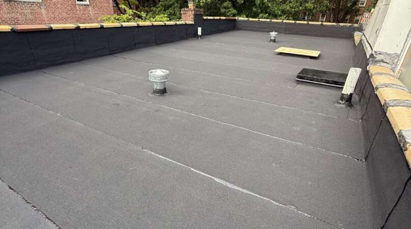 Flat Roof, Skylight & Gutter Replacement Pelham Bay Bronx NY Project Shot 1