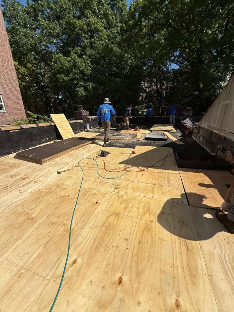 Flat Roof, Skylight & Gutter Replacement Pelham Bay Bronx NY Project Shot 5