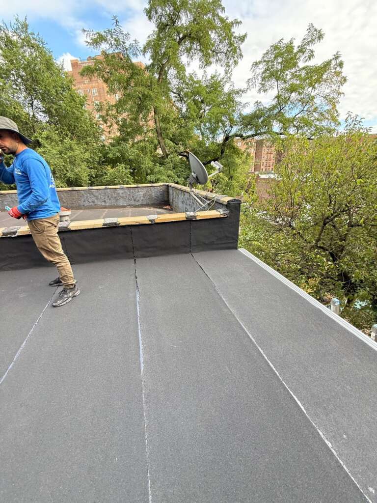 Flat Roof, Skylight & Gutter Replacement Pelham Bay Bronx NY Project Shot 7