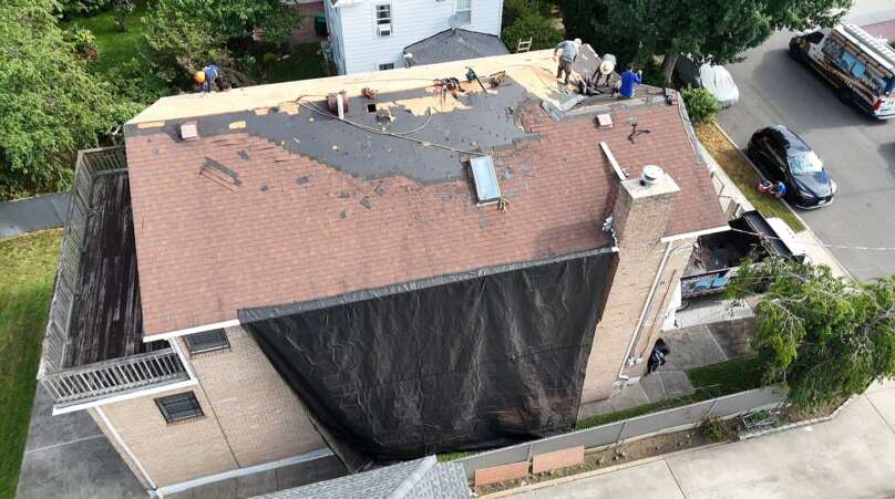 Professional Shingle and Gutter Replacement in Queens NY Project Shot 1