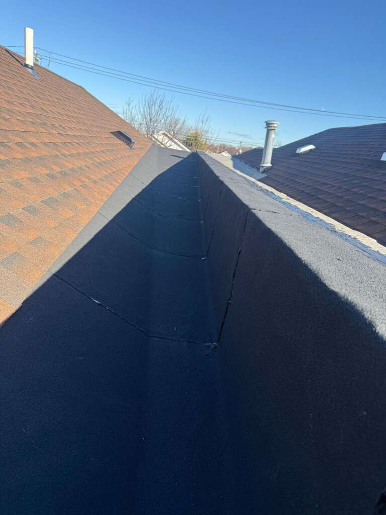 Completed new shingle roof installation at Castle Hill, Bronx (ZIP 10473). High-quality shingle roofing system installed by Home Team Construction for maximum durability and protection.