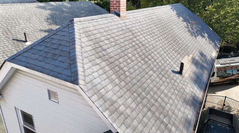 Shingle & Gutter Replacement and Chimney & Flashing Installation Project Shot 1