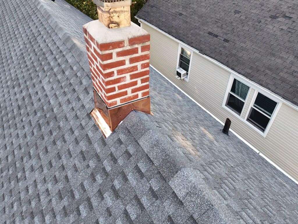 Shingle & Gutter Replacement and Chimney & Flashing Installation Project Shot 5