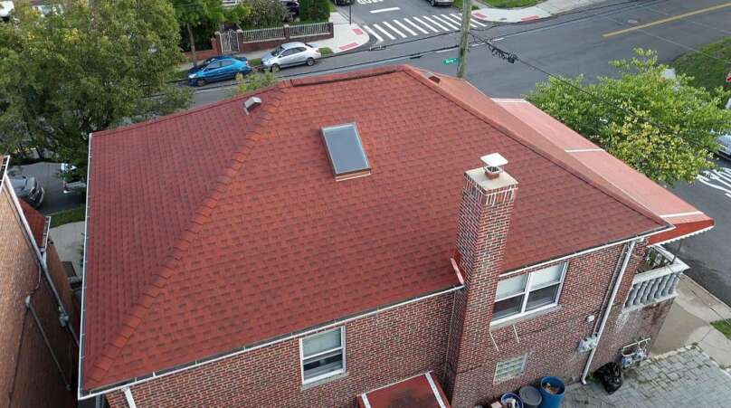 Shingle Roof, Gutter & Skylight Replacement in the Bronx Project Shot 1