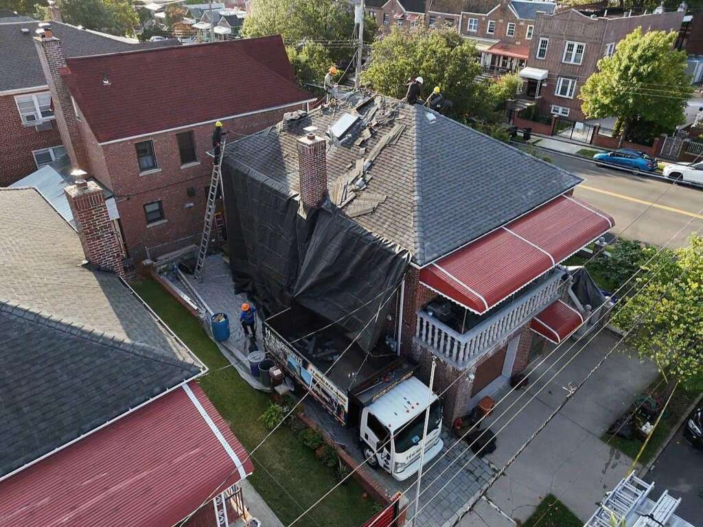 Shingle Roof, Gutter & Skylight Replacement in the Bronx Project Shot 3