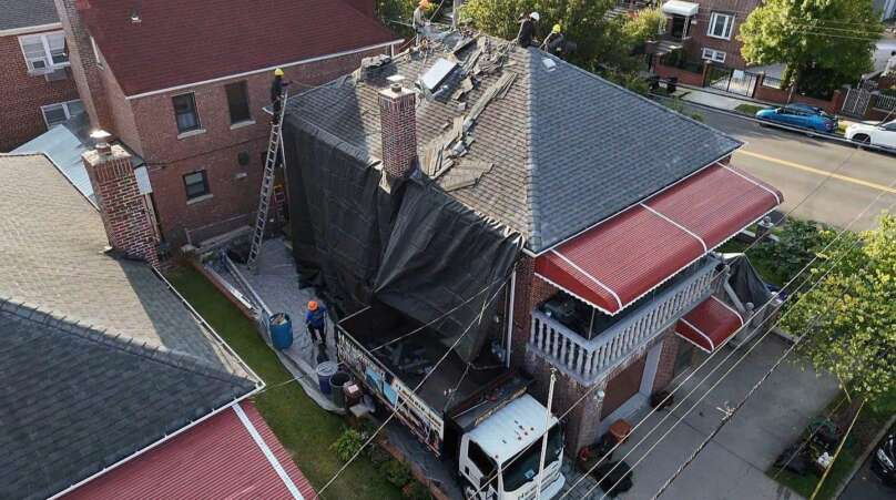 Shingle Roof, Gutter & Skylight Replacement in the Bronx Project Shot 3