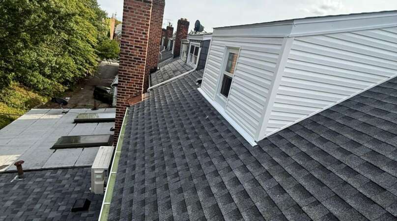 Shingle Roof, Gutter & Skylight Replacement in the Bronx Project Shot 7
