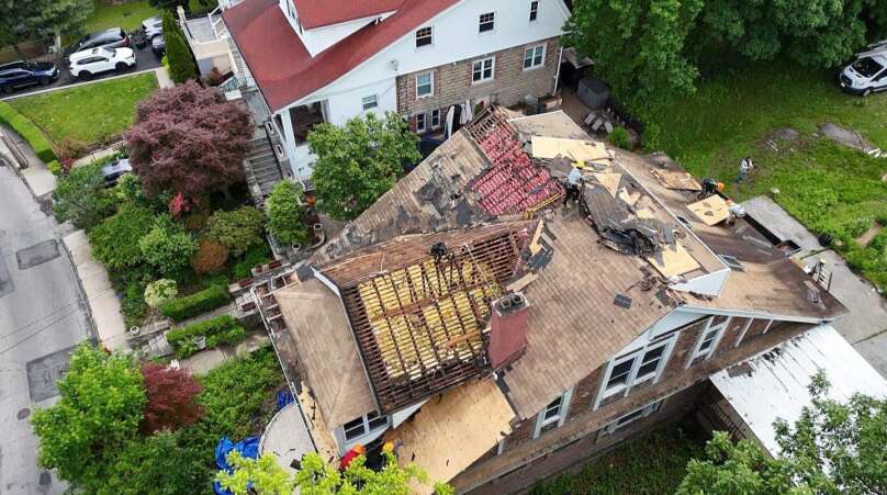 Shingle Roof, Plywood, Gutter & Siding Replacement Westchester Project Shot 11