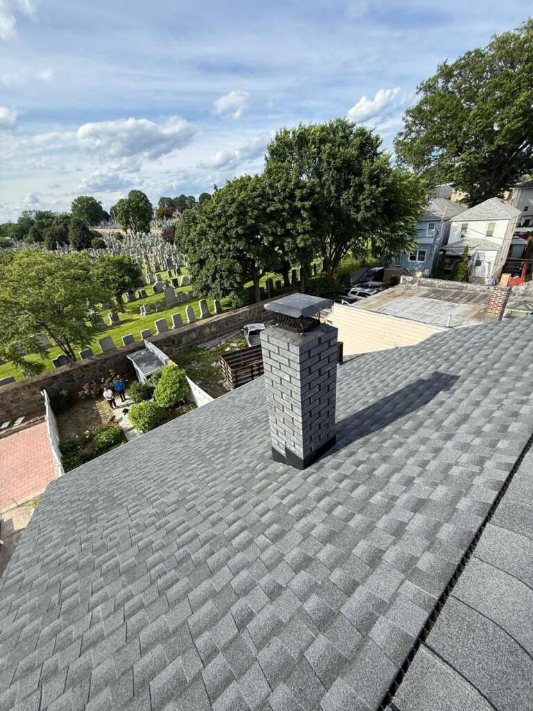 Shingle Roof Replacement, Gutter Installation & Chimney Rebuild in the Bronx, NY - Detail 4