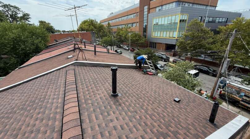 Shingle Roof Replacement & New Gutter Installation in Brownsville in Brooklyn Project Shot 1