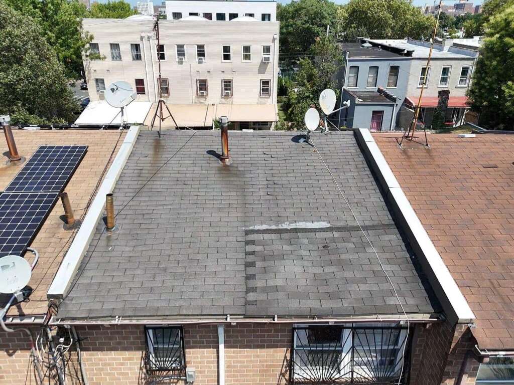 Shingle Roof Replacement & New Gutter Installation in Brownsville in Brooklyn Project Shot 3