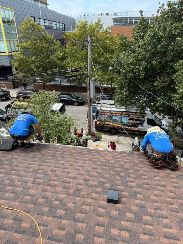 Shingle Roof Replacement & New Gutter Installation in Brownsville in Brooklyn Project Shot 4